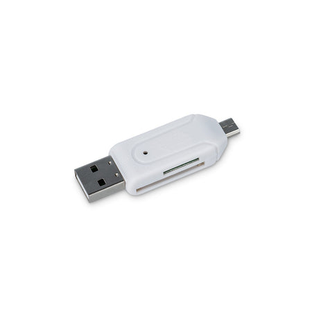 Cititor card OTG microUSB USB SD alb Forever GSM014116