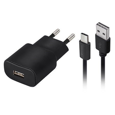 Încărcător de rețea 10 W cu port USB-A 2 A și cablu USB-A / USB-C Forever GSM032681