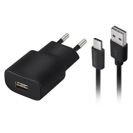Încărcător de rețea 10 W cu port USB-A 2 A și cablu USB-A / USB-C Forever GSM032681