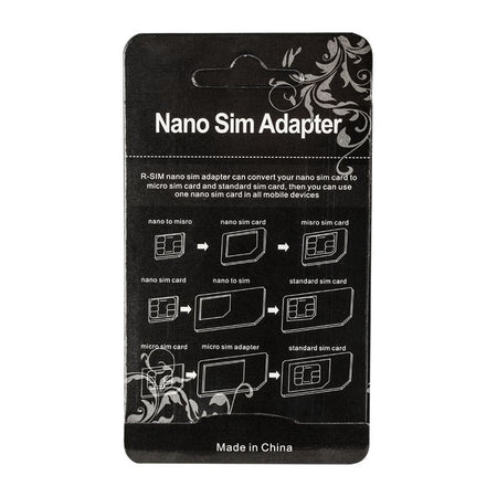 Adaptor nano micro SIM 3 în 1 universal GSM0517