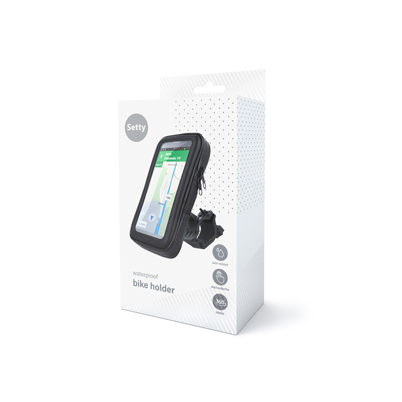 Suport telefon XL cu prindere pe cadru/ghidon IP54 Setty GSM101346
