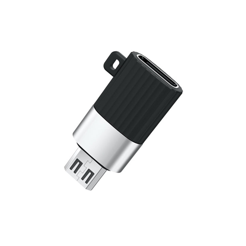 Adaptor micro USB la tip C negru pentru încărcare și date Xo GSM102885