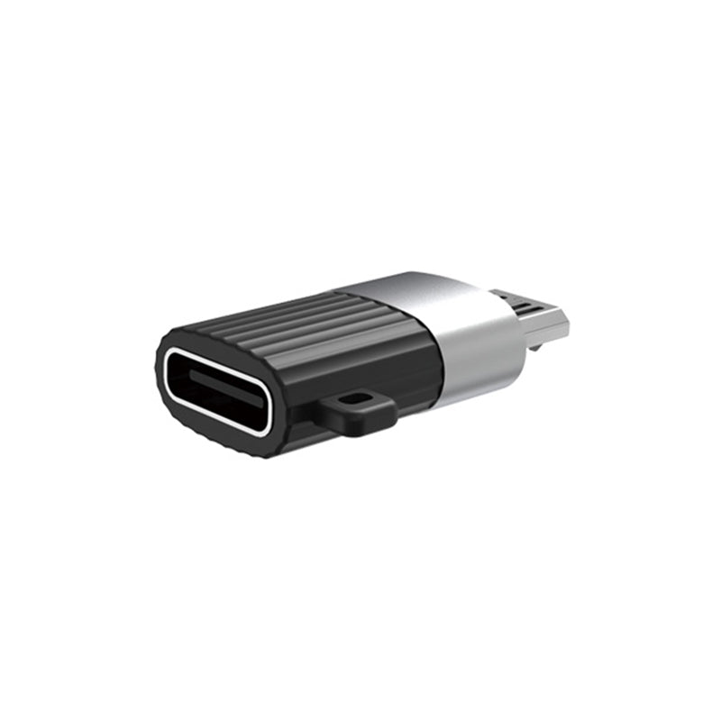 Adaptor micro USB la tip C negru pentru încărcare și date Xo GSM102885