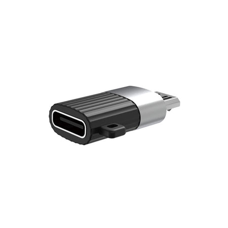 Adaptor micro USB la tip C negru pentru încărcare și date Xo GSM102885
