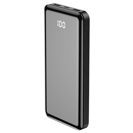 Baterie externă power bank Forever TB-411 de 10 000 mAh cu cabluri incorporate USB-C, Lightning și microUSB GSM103789