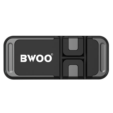 Suport magnetic negru pentru cabluri auto cu adeziv 3M Bwoo GSM118291