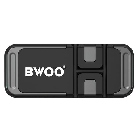 Suport magnetic negru pentru cabluri auto cu adeziv 3M Bwoo GSM118291