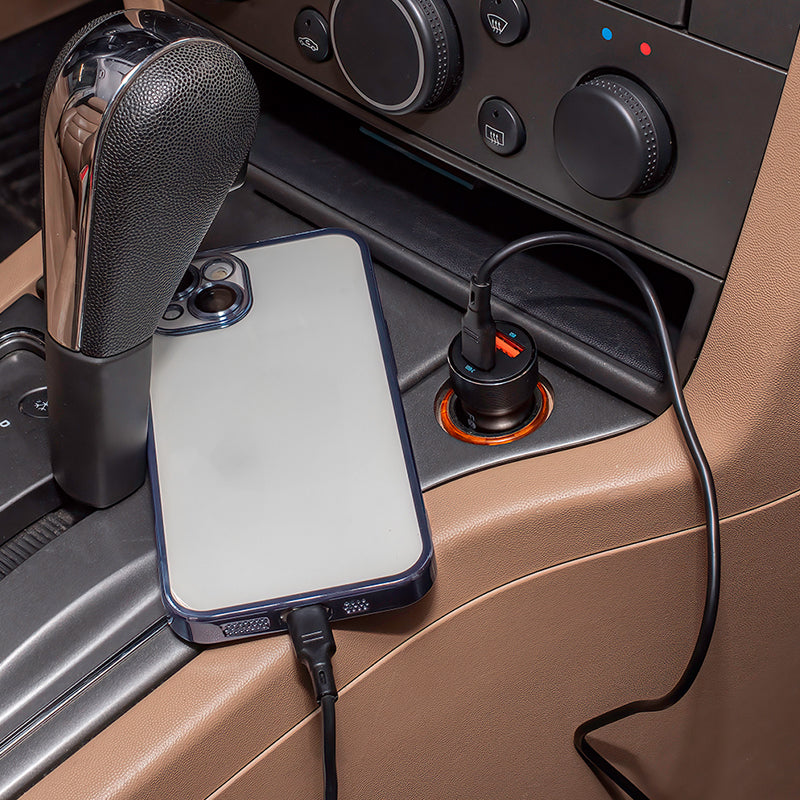 Încărcător auto PD 1 × USB-C 20W și 1 × USB + cablu USB-C 60W Forever GSM172992