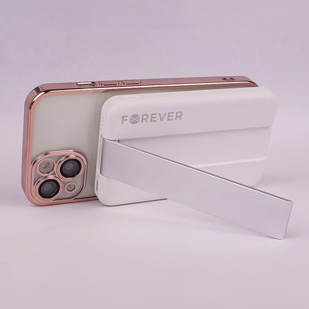 Stație încărcare 5 în 1 cu wireless magnetic, portabilă, albă Forever GSM173083
