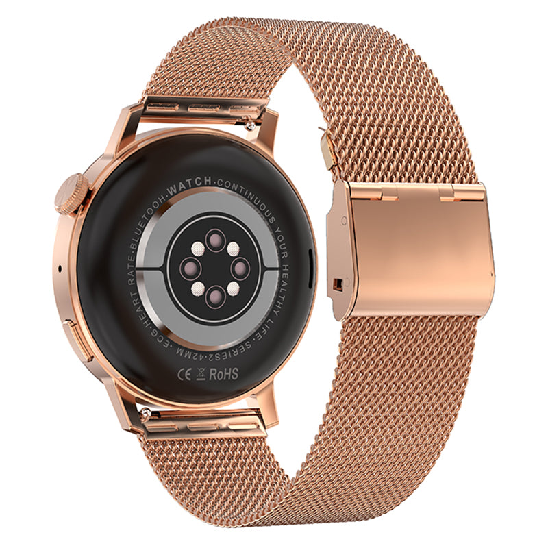 Smartwatch Vive4 SB-350 roz auriu, Bluetooth, IP68, Forever GSM176445