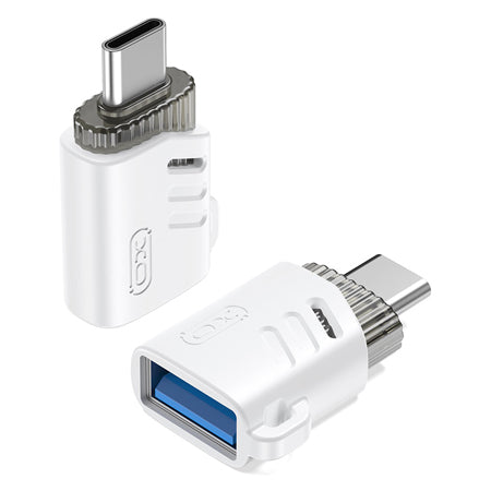 Adaptor OTG tip C la USB alb, compatibil Lightning, Xo GSM177685