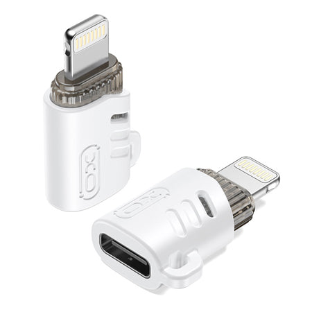 Adaptor USB-C la Lightning alb, încărcare și date, XO GSM177688