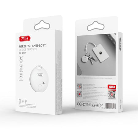 Breloc cu localizator prin Bluetooth pentru chei, baterie 240 mAh, alb XO GSM177906
