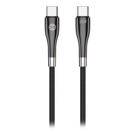 Cablu USB-C la USB-C 2 m 60 W negru Forever GSM180338