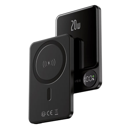 Power bank magnetic 5000 mAh cu incarcare wireless PD+QC, 20 W GSM181434