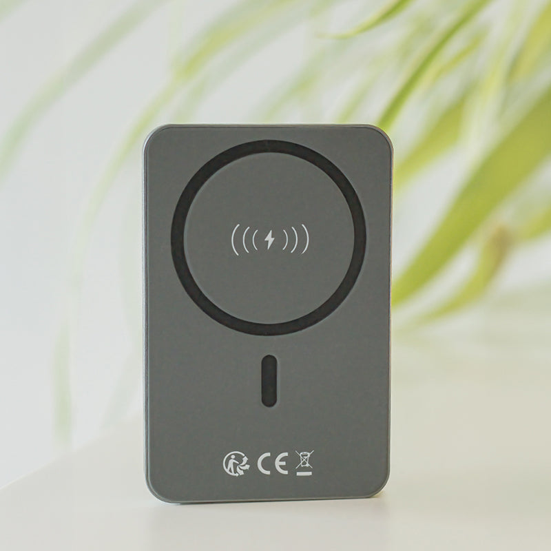 Power bank magnetic 5000 mAh cu incarcare wireless PD+QC, 20 W GSM181434