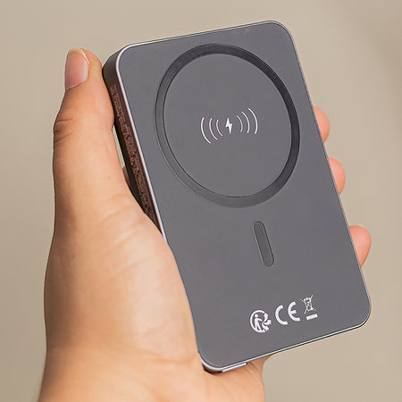 Power bank magnetic 5000 mAh cu incarcare wireless PD+QC, 20 W GSM181434
