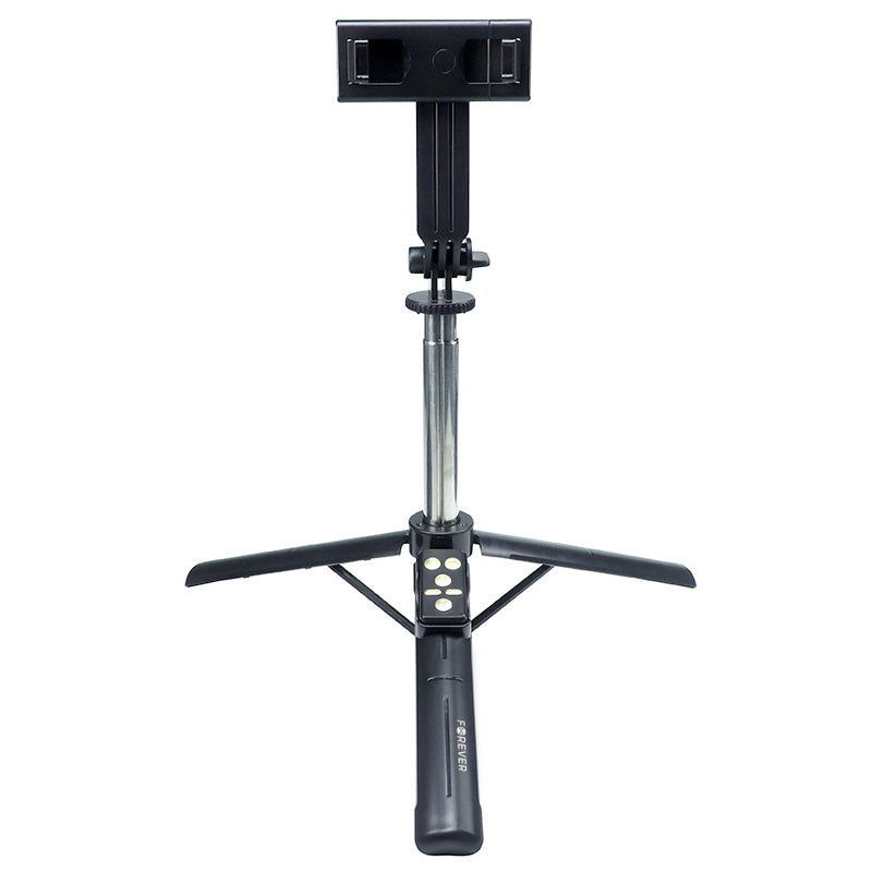 Selfie stick 2 în 1 cu trepied, Bluetooth și telecomandă - Forever GSM182155