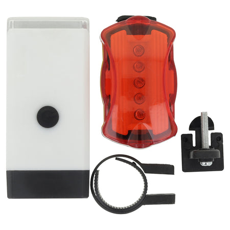Set lumini bicicletă față-spate cu prindere rapidă Forever light GSM182475