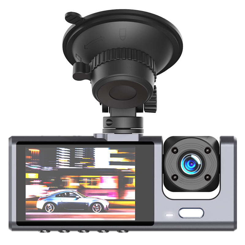 Cameră auto de bord Full HD 1920×1080 px cu 3 camere și ecran de 2 inch Xo GSM183110