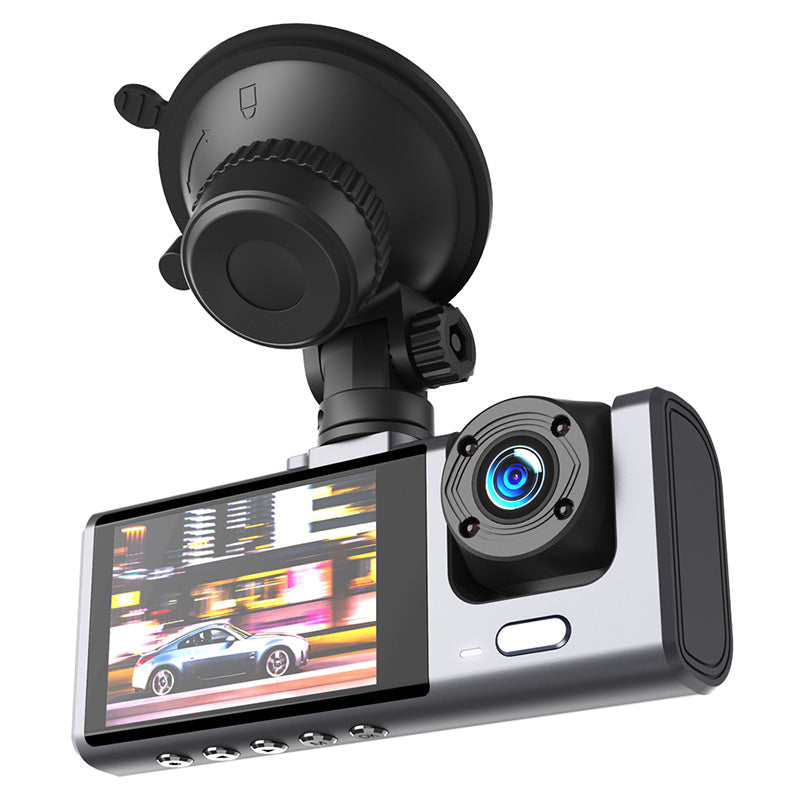 Cameră auto de bord Full HD 1920×1080 px cu 3 camere și ecran de 2 inch Xo GSM183110
