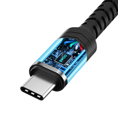 Adaptor audio USB-C la jack 3.5 mm, negru, compatibil iOS/Android, Bwoo GSM183263