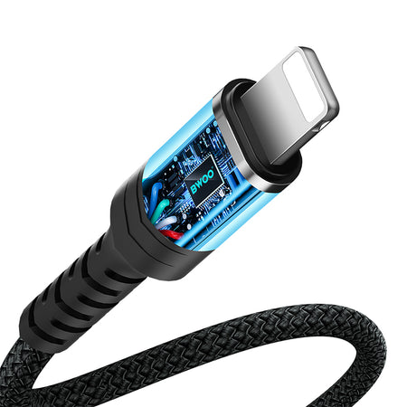 Adaptor audio Lightning la jack 3.5 mm negru Bwoo GSM183264