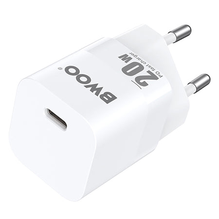 Încărcător rețea 20 W USB-C, Power Delivery, alb Bwoo GSM183267