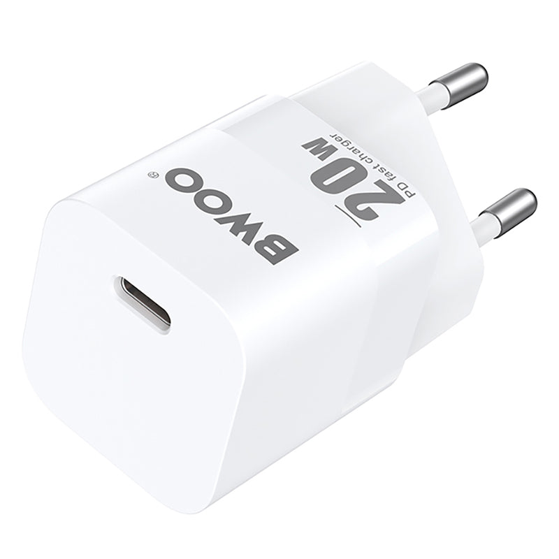 Încărcător rețea 20 W USB-C, Power Delivery, alb Bwoo GSM183267