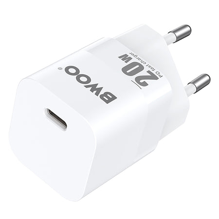 Încărcător rețea 20 W USB-C, Power Delivery, alb Bwoo GSM183267