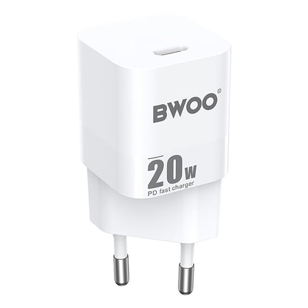 Încărcător rețea 20 W USB-C, Power Delivery, alb Bwoo GSM183267