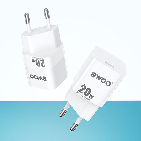 Încărcător rețea 20 W USB-C, Power Delivery, alb Bwoo GSM183267