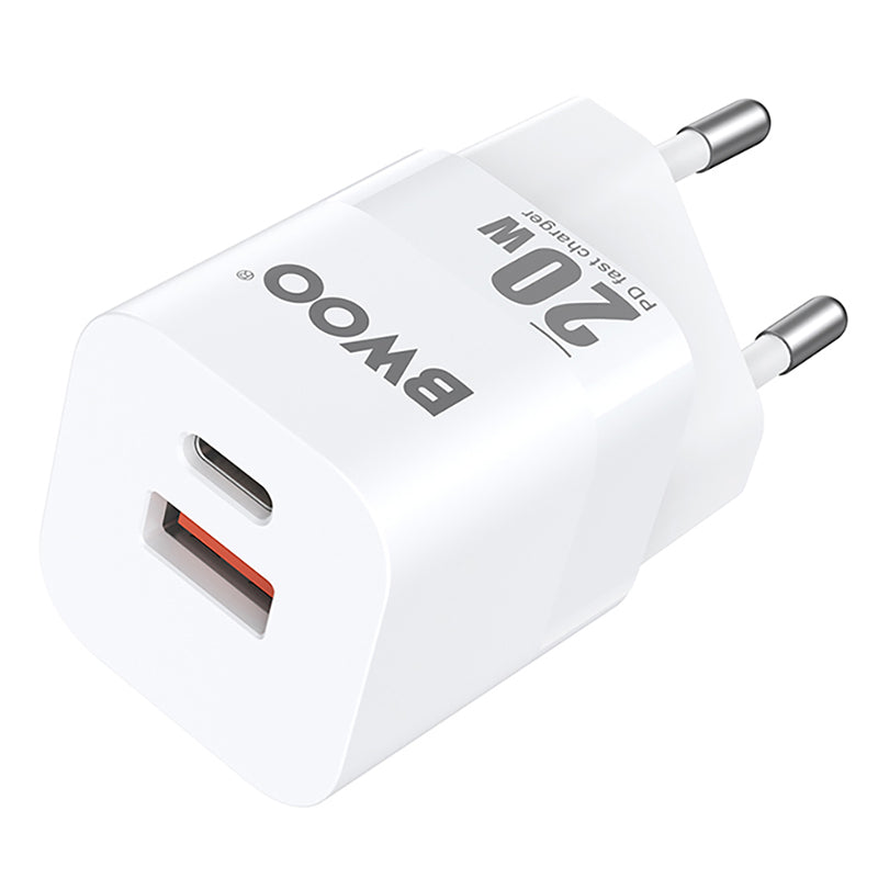 Încărcător rețea 20 W USB-C/USB cu încărcare rapidă Bwoo GSM183268
