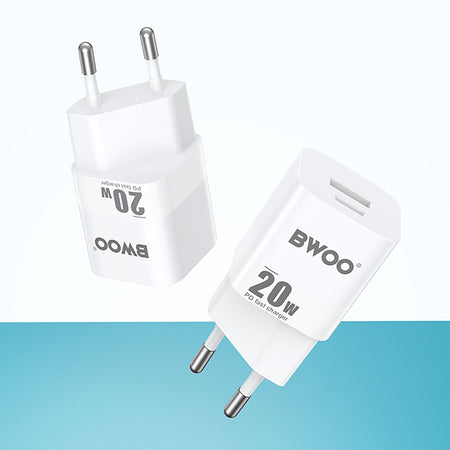 Încărcător rețea 20 W USB-C/USB cu încărcare rapidă Bwoo GSM183268