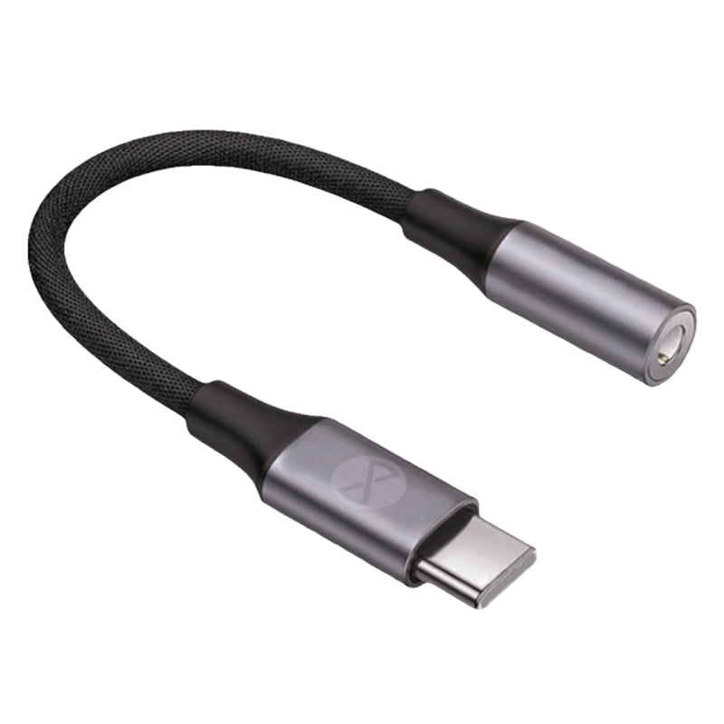 Adaptor audio USB-C la jack 3.5 mm, stereo, negru, Forever GSM184537