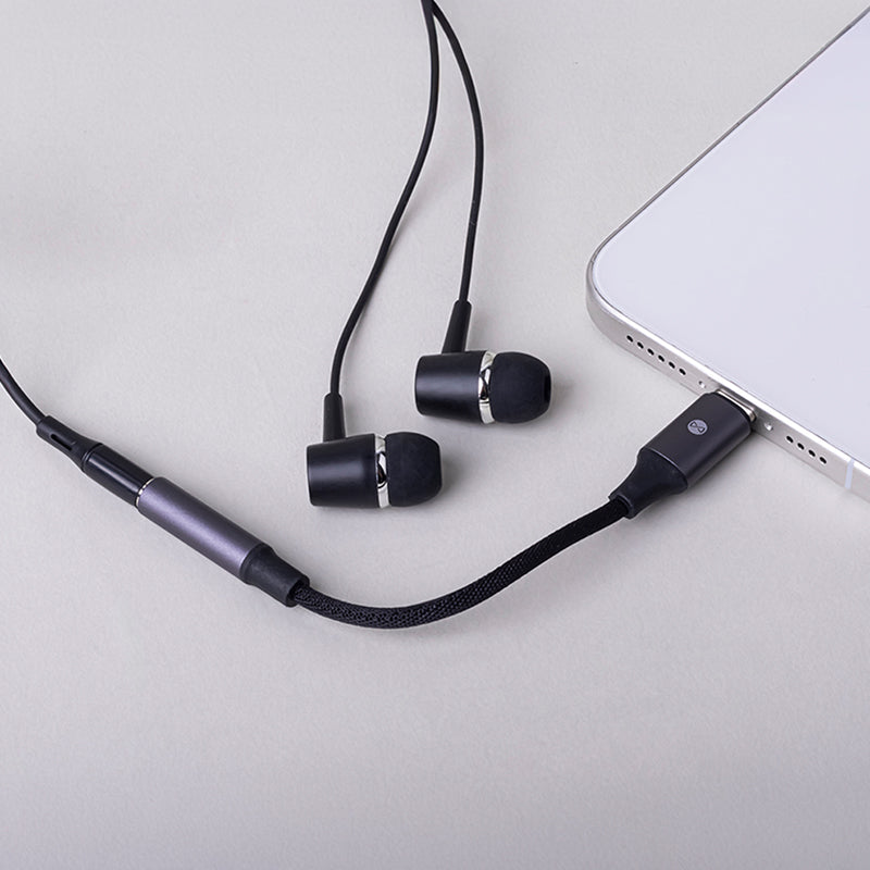 Adaptor audio USB-C la jack 3.5 mm, stereo, negru, Forever GSM184537
