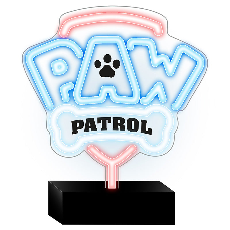 Neon LED Paw Patrol logo decor pentru camera copii GSM189324
