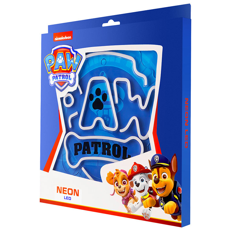 Neon LED Paw Patrol logo decor pentru camera copii GSM189324