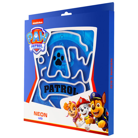 Neon LED Paw Patrol logo decor pentru camera copii GSM189324