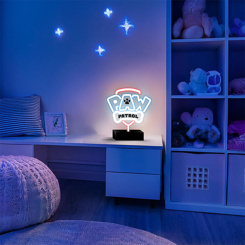 Neon LED Paw Patrol logo decor pentru camera copii GSM189324