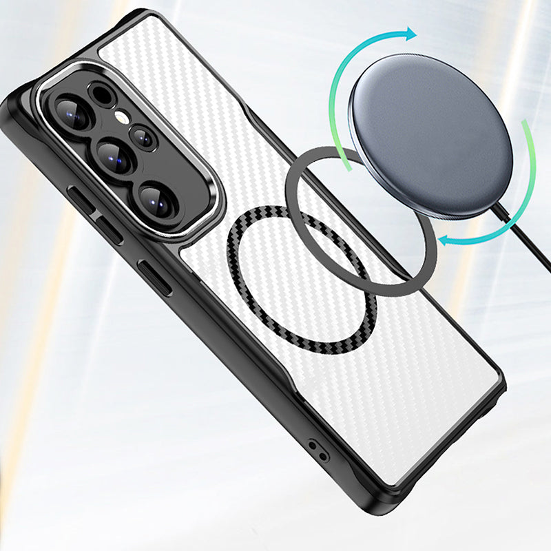 Husă protecție Carbon Defender Mag Samsung S25 Ultra negru GSM191253
