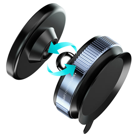 Suport telefon magnetic cu ventuză, blocare vacuum, rotire 360° Bwoo GSM191514