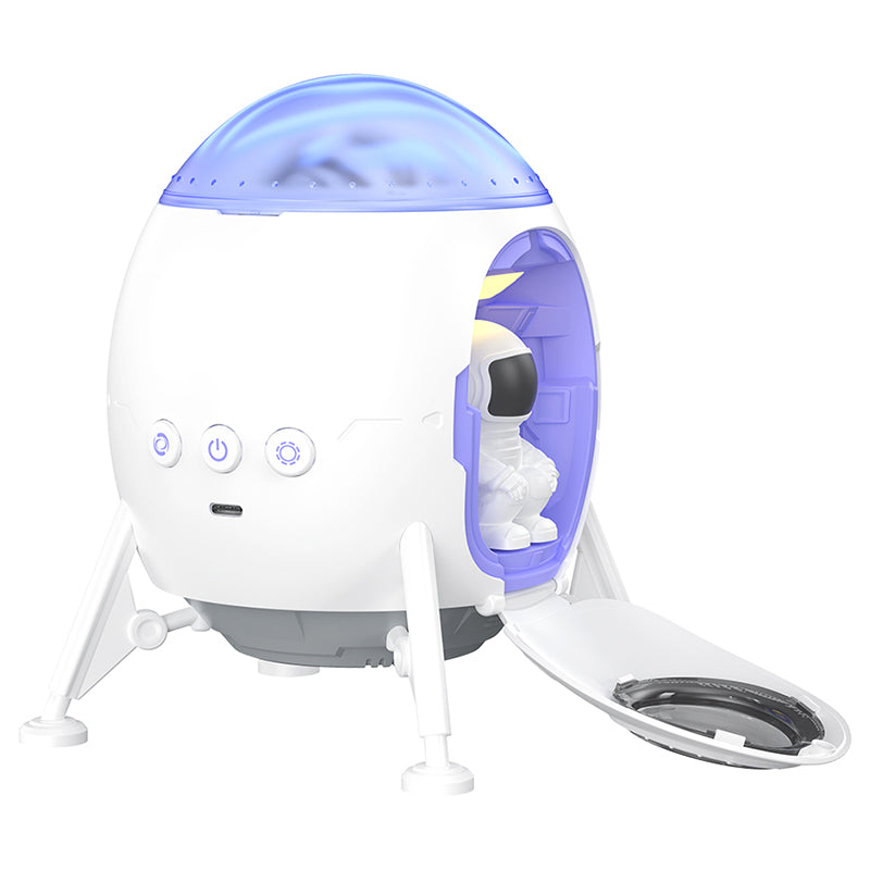 Proiector LED Starlight cu boxă Bluetooth, model capsulă spațială XO GSM192942