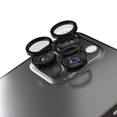 Protecție cameră pentru iPhone 16 Pro și 16 Pro Max, sticlă 9H cu strat oleofob