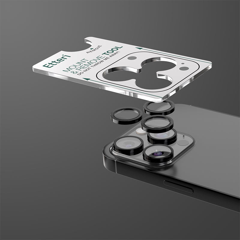 Protecție cameră pentru iPhone 16 Pro și 16 Pro Max, sticlă 9H cu strat oleofob