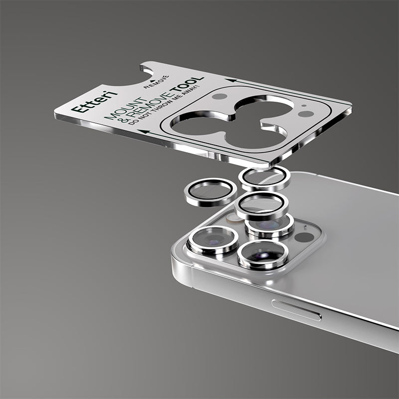 Protecție cameră pentru iPhone 16 Pro și 16 Pro Max, sticlă 9H cu strat oleofob