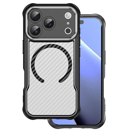 Husă protecție carbon MagSafe iPhone 17 Pro Max 6.9" negru GSM193531