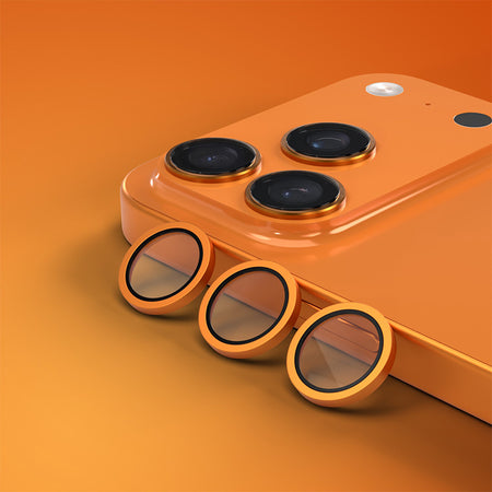 Protecție cameră iPhone 17 Pro/17 Pro Max portocaliu Etteri GSM196918