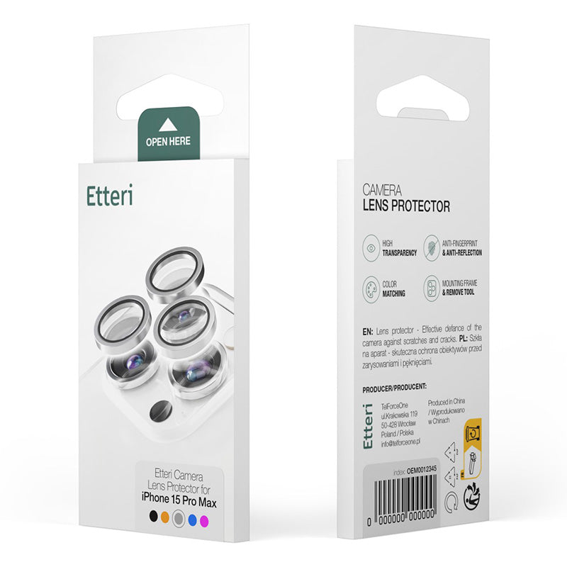 Protecție cameră Samsung S26 Ultra sticlă 9H negru Etteri GSM275047