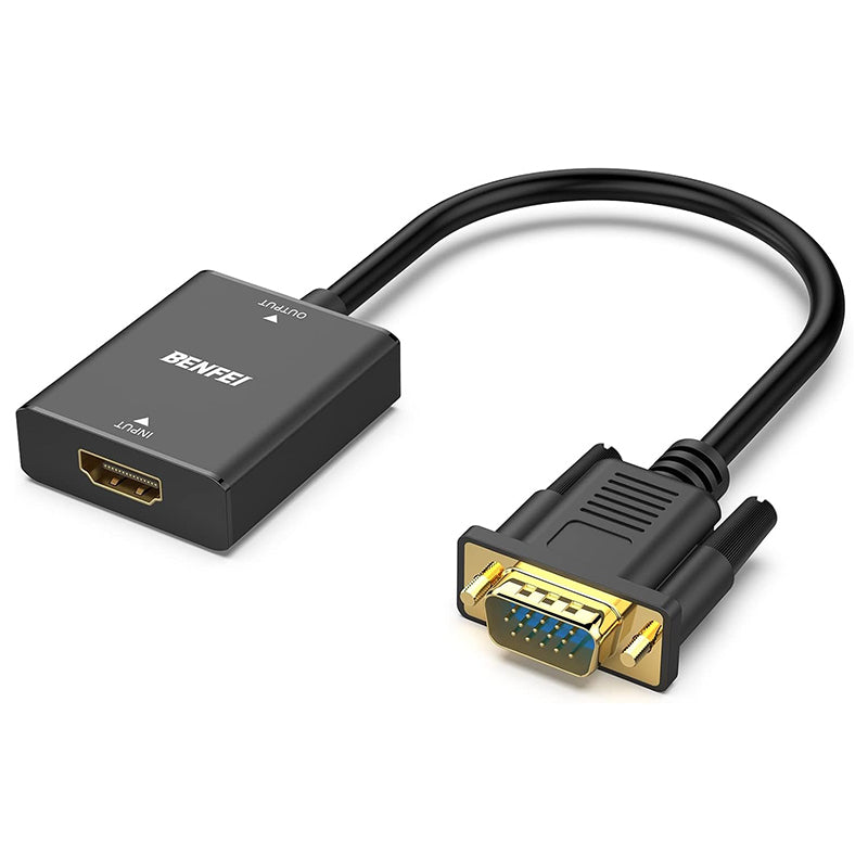 Adaptor HDMI mamă la VGA tată cu jack audio de 3,5 mm Full HD 1080p Benfei GSM276157